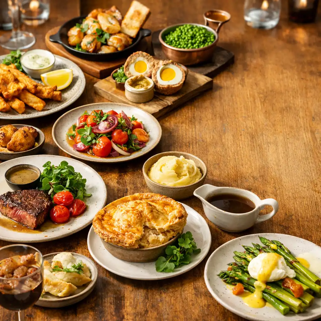 English brasserie dishes
