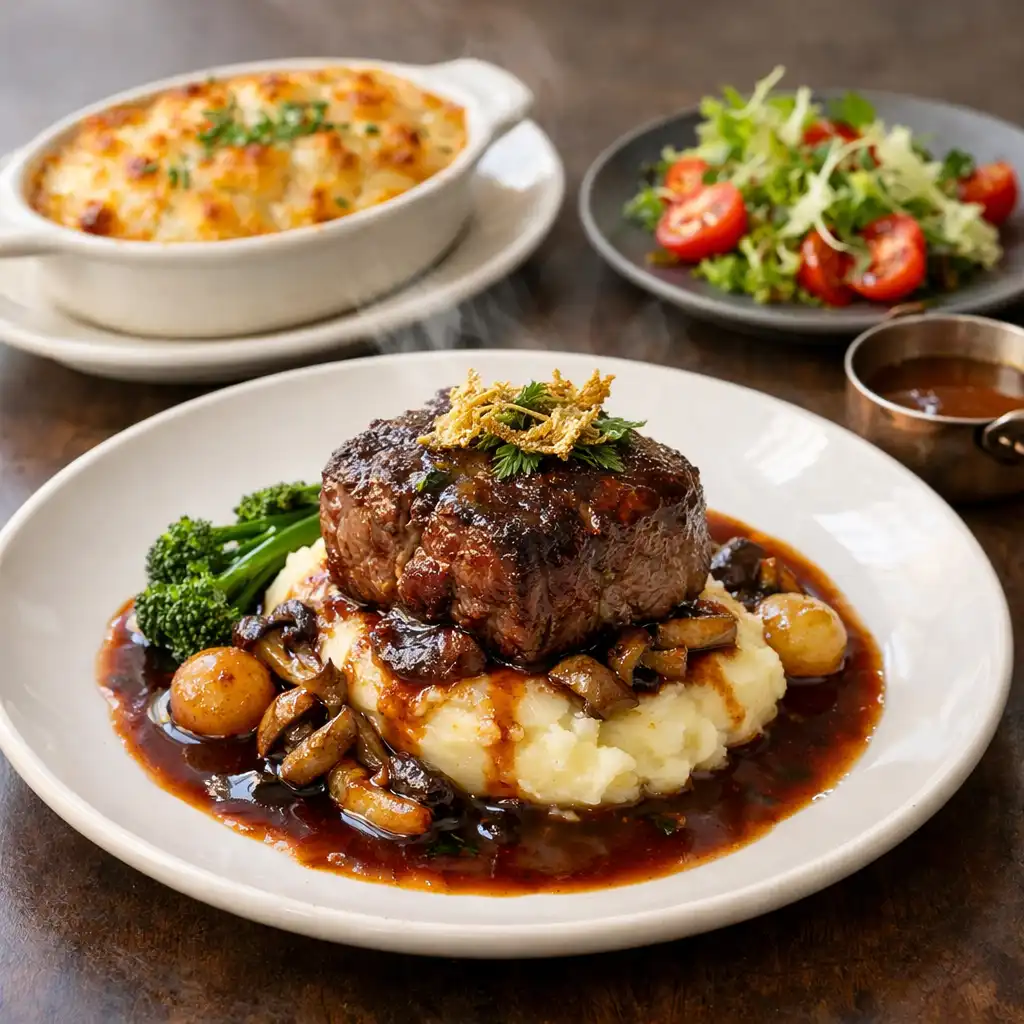 Elegant plated signature dishes